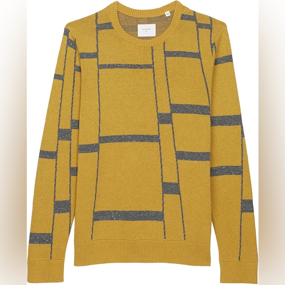 Billy Reid Men's Cotton Crew Neck Long Sleeve Pullover Sweater size M